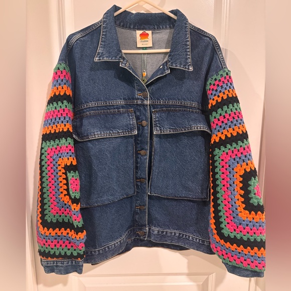 FARM Rio Multicolor Jean Jacket - Picture 3 of 16